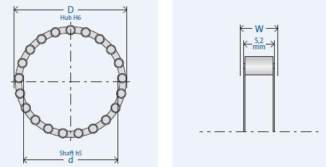 GMNRL453-4單向軸承圖紙